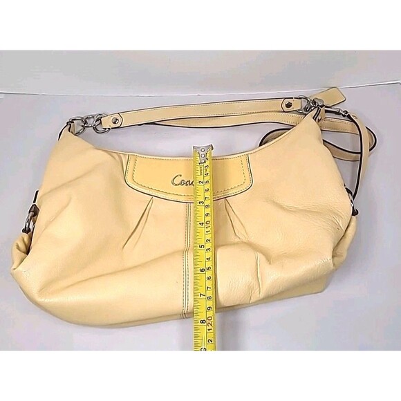 Vintage Coach Ashley Hobo Convertible Shoulder/Crossbody Purse yellow - Picture 14 of 14